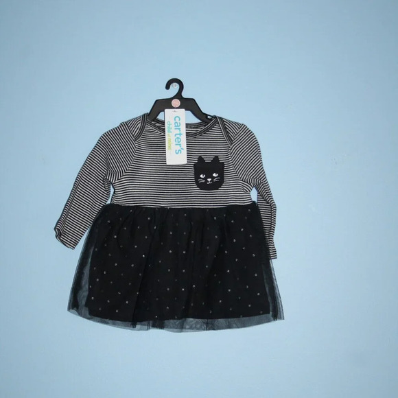 Carter's Child of Mine 2 Piece Set Dress and Diaper Cover Size 0-3M NWT - Picture 3 of 12